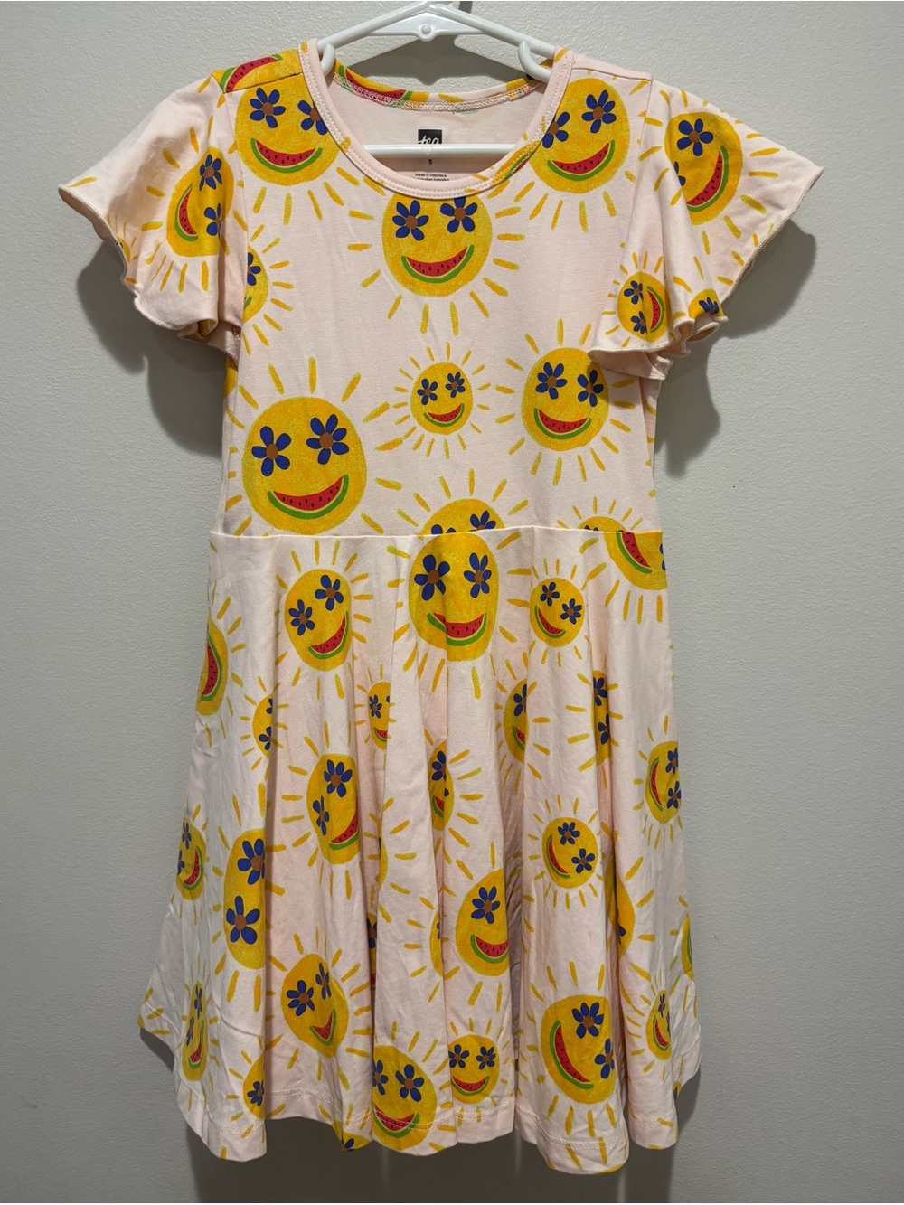 Tea Collection Painted Watermelons Sun Twirl Dress Stretchy Cotton Girls 5